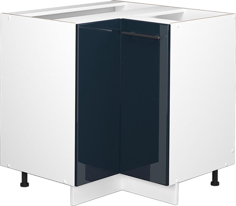 Vicco Fame-Line Keuken Keukenkasten – 80.5 cm WB Marmer Donkerblauw hoogglans WB Marmer