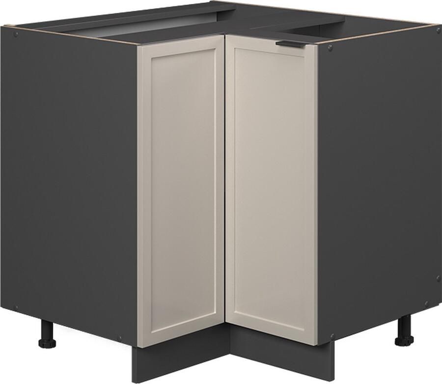 Vicco Fame-Line Keuken Hoekkast – 80.5 cm zonder werkblad GrijsBeige zonder werkblad