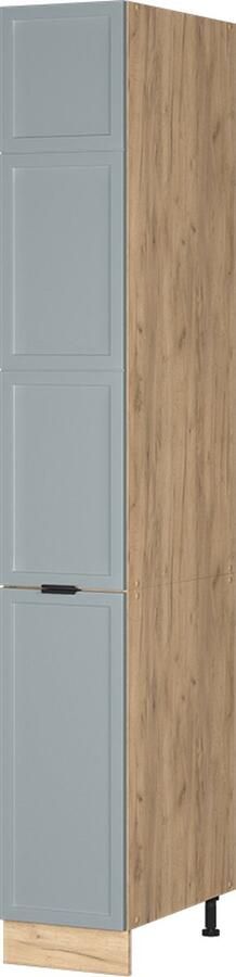 Vicco Apotheekkast Fame-Line Licht blauw-grijs Krachtige eik goud 30 cm