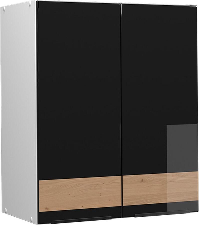 Vicco Fame-Line Keuken Hangkast – 60 cm Zwart eiken hoogglans