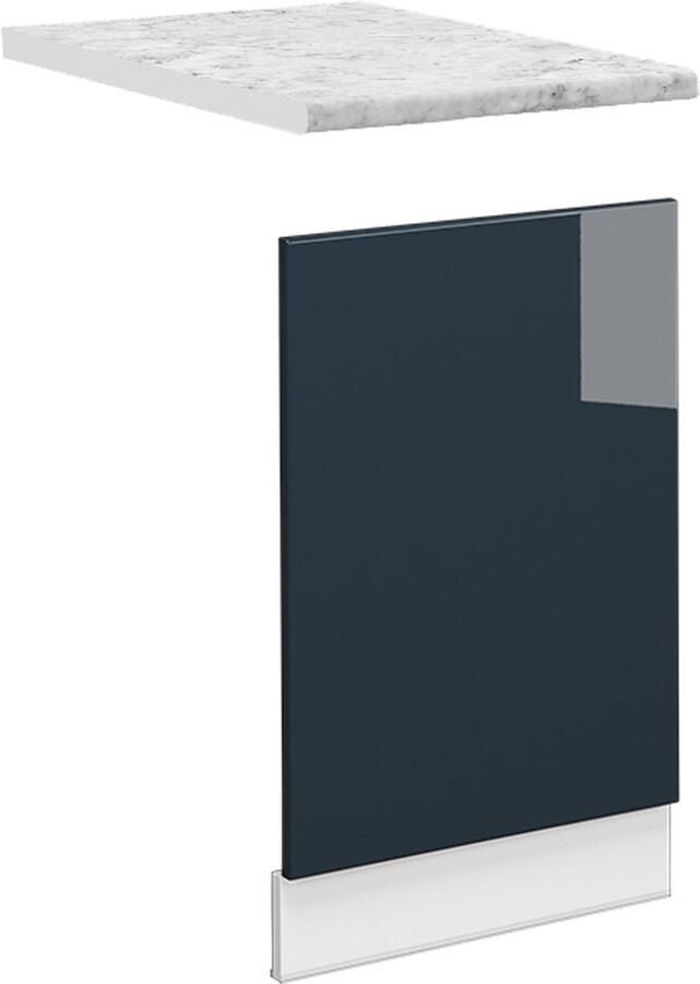 Vicco Fame-Line Keuken Keukenkasten – 45 cm WB Marmer Donkerblauw hoogglans WB Marmer