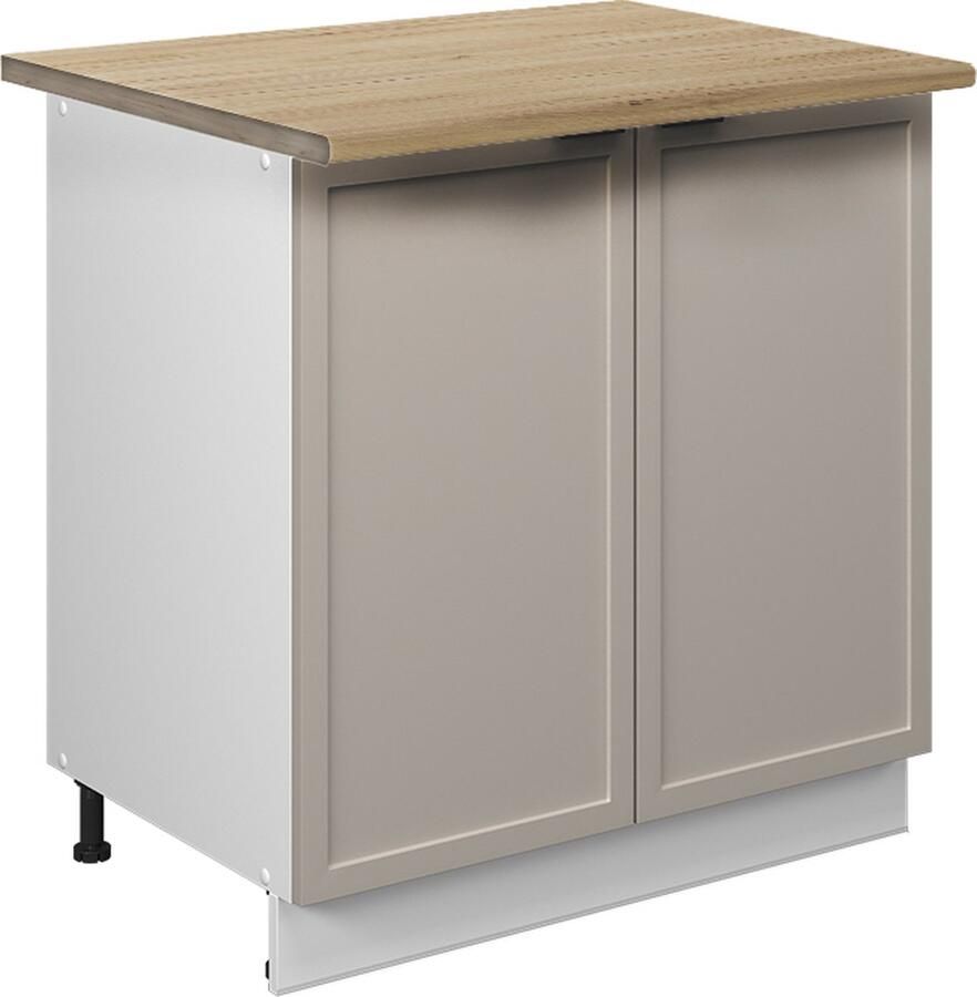 Vicco Fame-Line Keuken Wastafelkast – 80 cm met legplank WB Eik GrijsBeige met legplank WB Eik - Foto 2