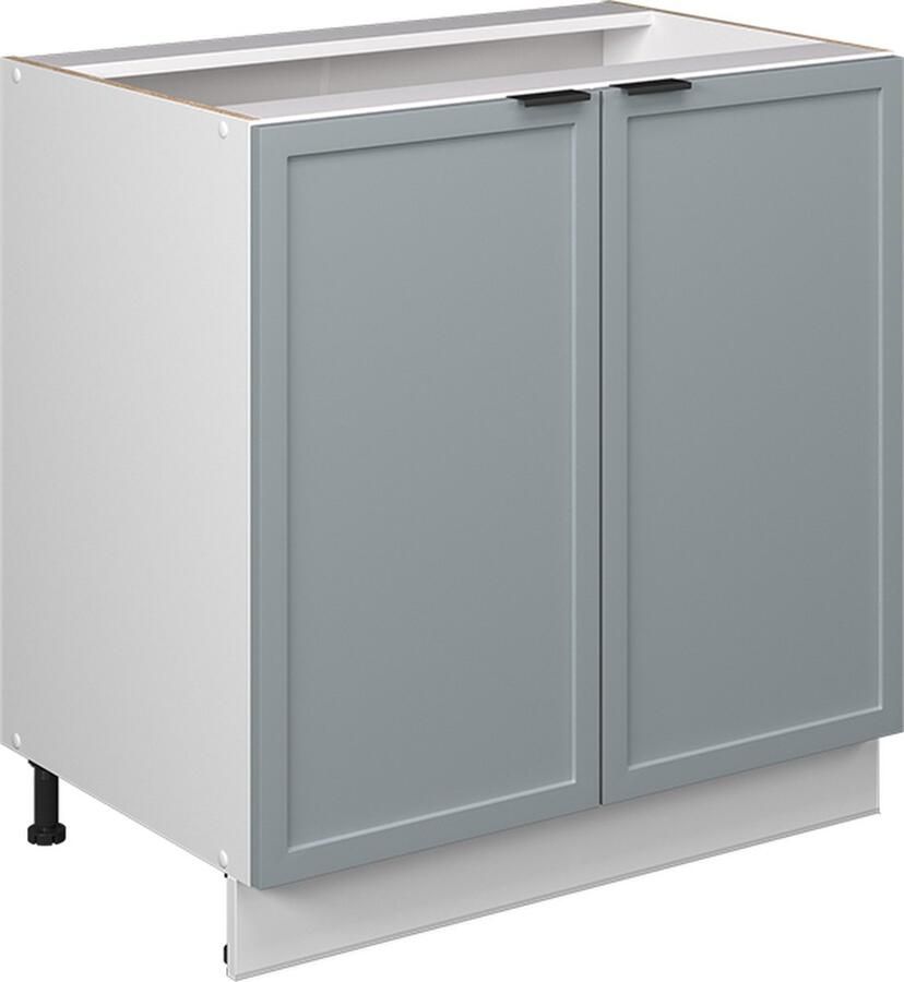 Vicco Fame-Line Keuken Wastafelkast – 80 cm met legplank zonder werkblad Licht blauw-grijs met legplank zonder werkblad