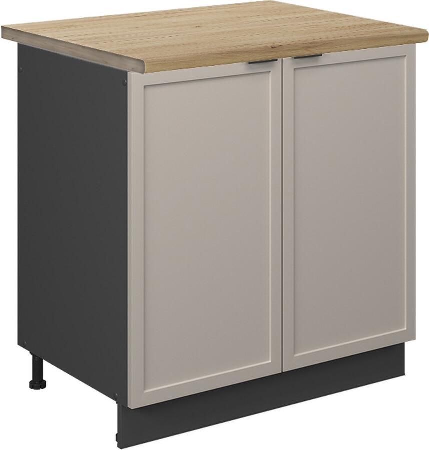 Vicco Fame-Line Keuken Wastafelkast – 80 cm WB Eik GrijsBeige WB Eik - Foto 2