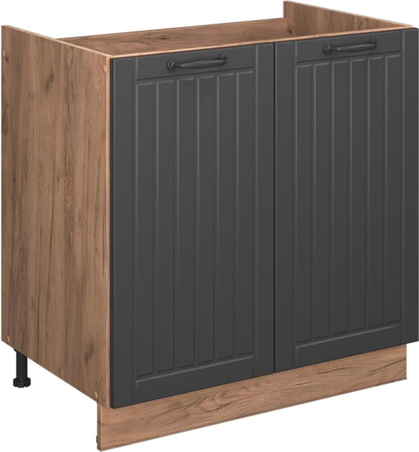 Vicco Fame-Line Wastafelkast – 80 cm zonder werkblad Donkergrijs