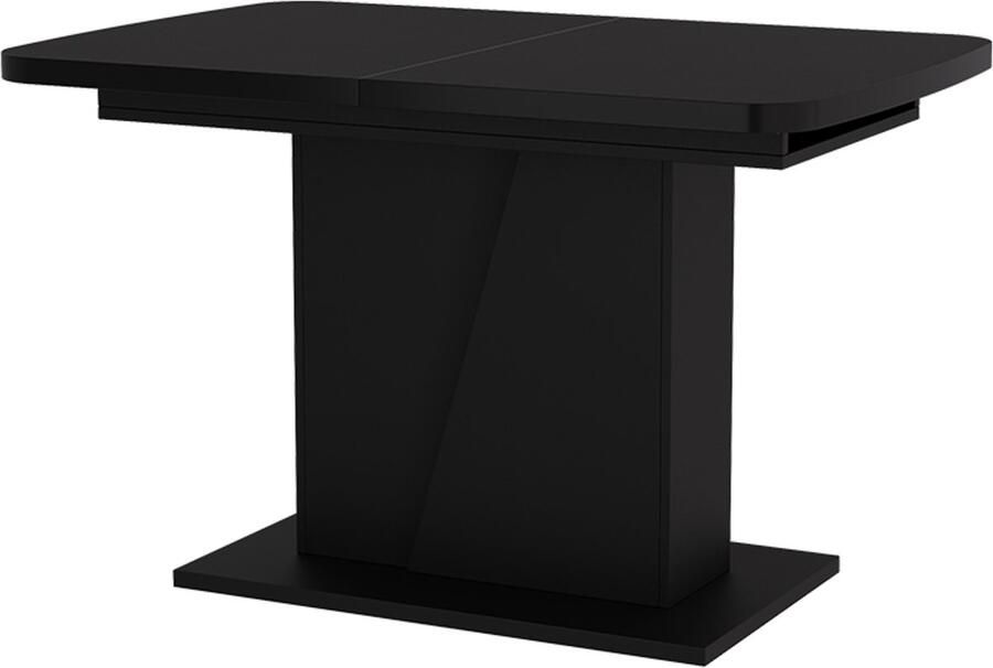 Vicco Fenaro Eettafel – 120 x 80 cm uitschuifbaar Zwart