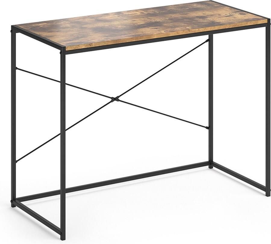 Vicco Bureau Fyrk Antiek hout Zwart 100 x 45 cm