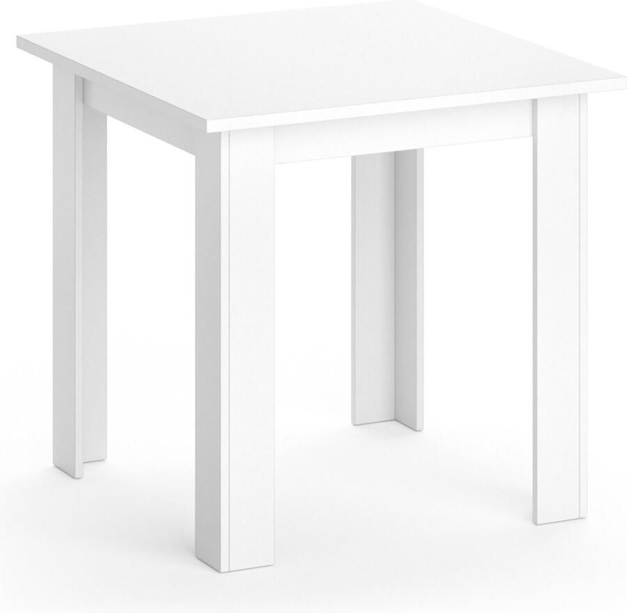 Vicco Karlos Eettafel – 80 x 80 cm Wit
