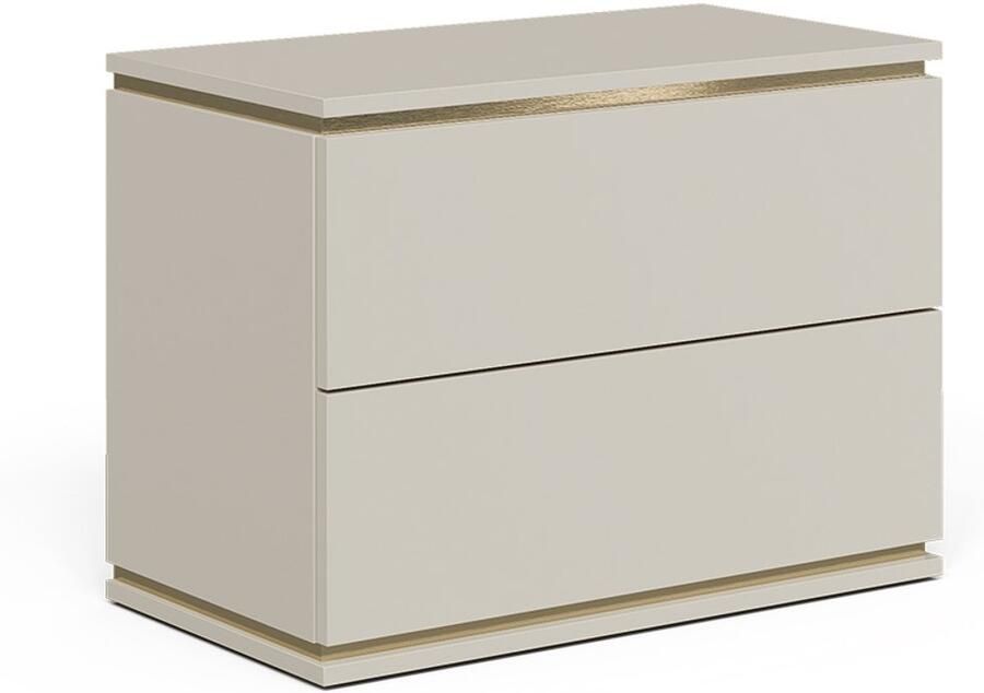 Vicco Linette Nachtkastje – 66 x 48.6 cm met laden Kasjmier