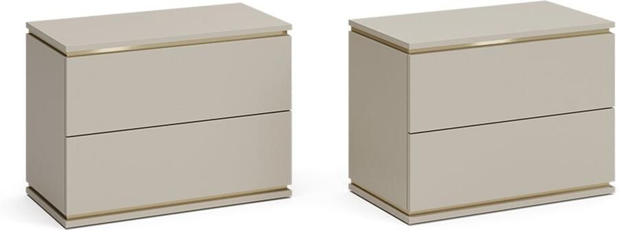 Vicco Linette Nachtkastje – Set van 2 Kasjmier