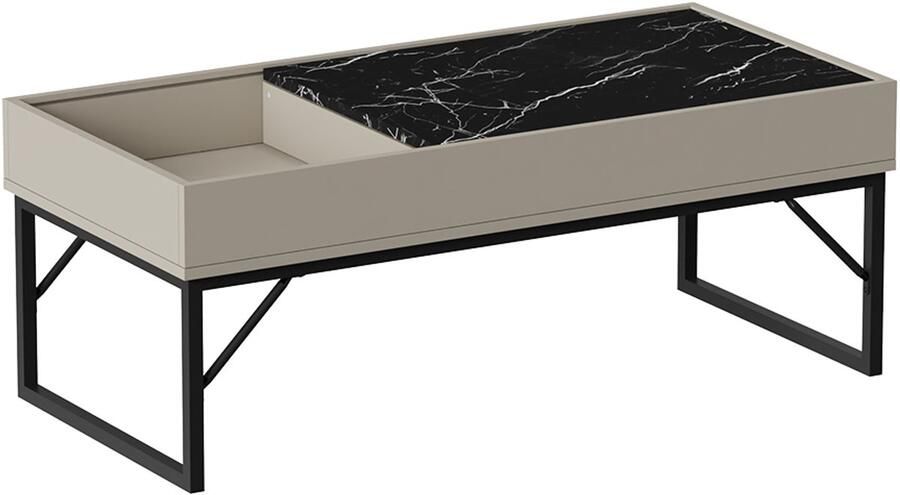 Vicco LuneroSalontafel – 105 x 50 cm Crème-wit