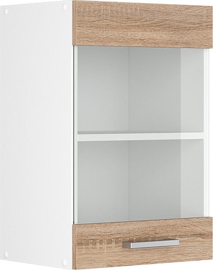 Vicco R-Line Universele hangkast – 40 cm met glazen deur Sonoma met glazen deur