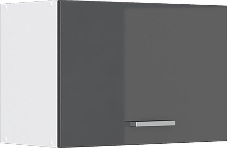 Vicco R-Line Keuken Hangkast – 60 cm Plat Antraciet Hoogglans Plat