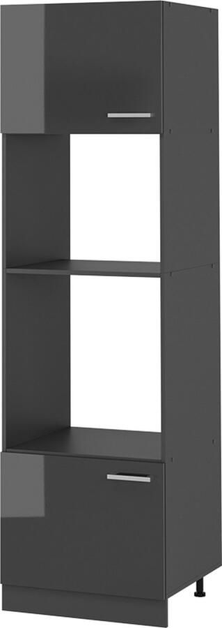 Vicco R-Line Keuken Magnetronkast – 60 cm Antraciet Hoogglans