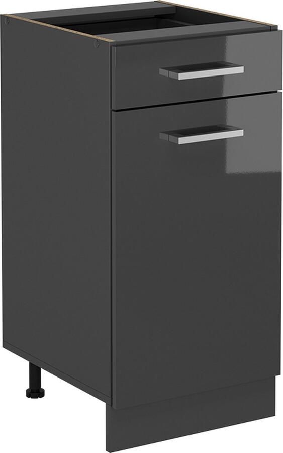 Vicco R-Line Keuken Keukenonderkast – 40 cm zonder werkblad Antraciet Hoogglans zonder werkblad