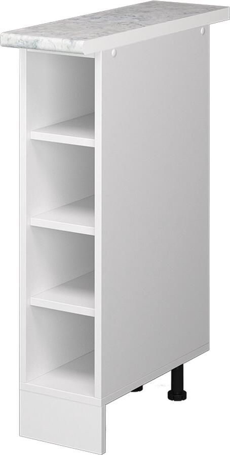 Vicco R-Line Open kast – 20 cm met open vakken met werkblad Wit