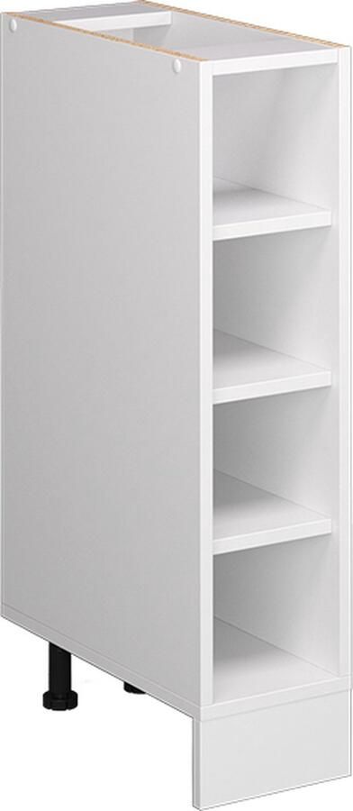 Vicco R-Line Plank onderkast – 20 cm met open vakken zonder werkblad Wit met open vakken zonder werkblad