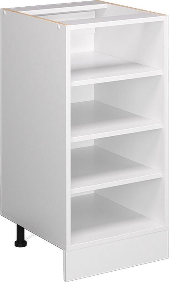 Vicco R-Line Plank onderkast – 40 cm met open vakken zonder werkblad Wit met open vakken zonder werkblad