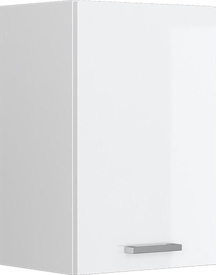 Vicco R-Line Universele hangkast – 40 cm met open schappen Wit Hoogglans met open schappen
