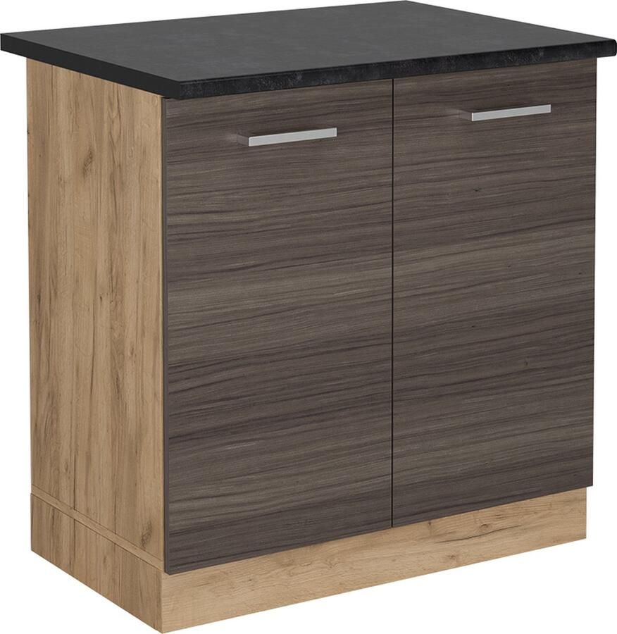 Vicco R-Line Keuken Wastafelkast – 80 cm WB Antraciet Edel grijs WB Antraciet