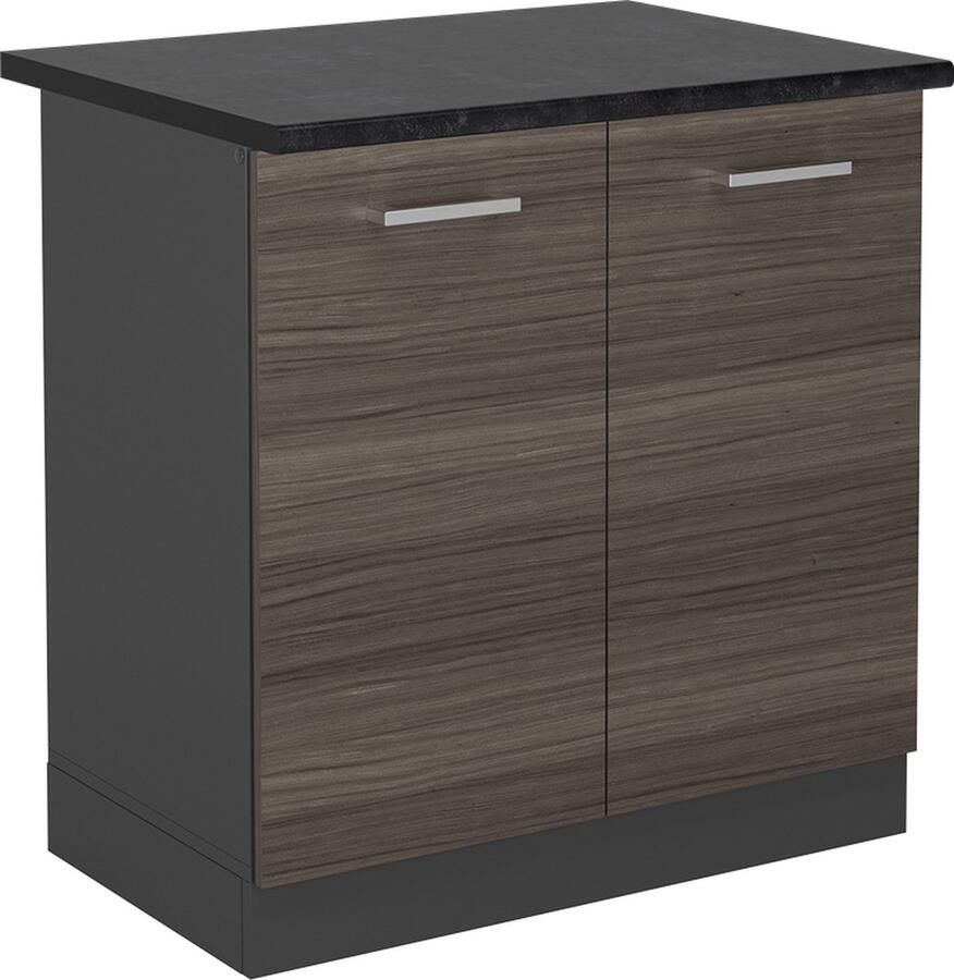 Vicco R-Line Keuken Wastafelkast – 80 cm WB Antraciet Edel grijs WB Antraciet