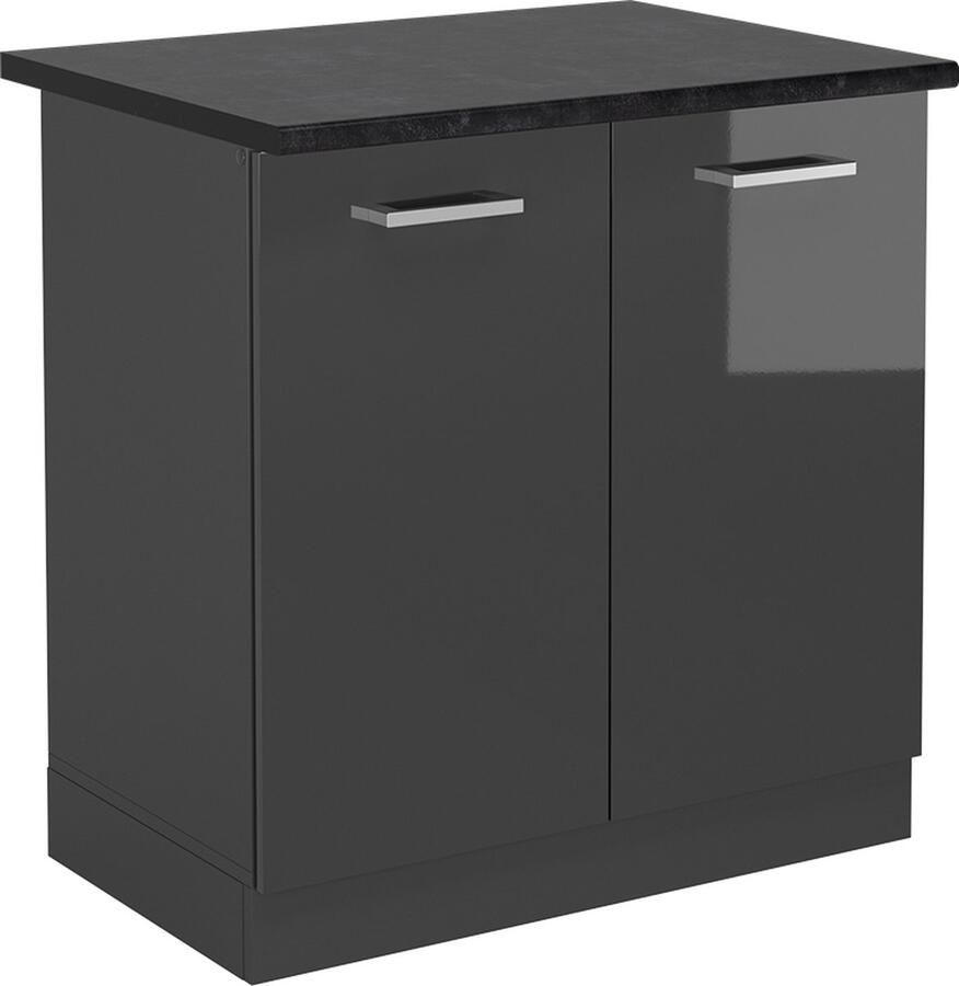 Vicco R-Line Keuken Wastafelkast – 80 cm WB Antraciet Hoogglans WB Antraciet