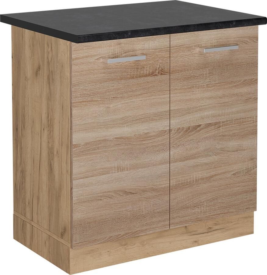 Vicco R-Line Keuken Wastafelkast – 80 cm WB Antraciet Sonoma WB Antraciet