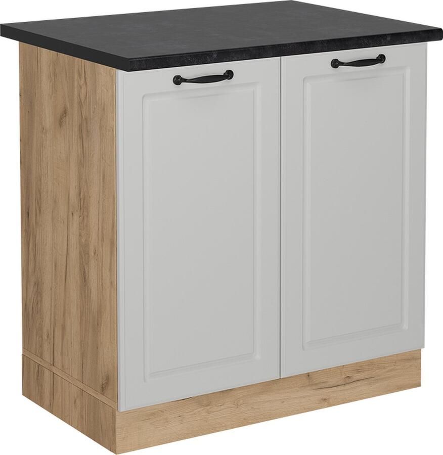 Vicco R-Line Keuken Wastafelkast – 80 cm WB Antraciet Wit Landhuis WB Antraciet