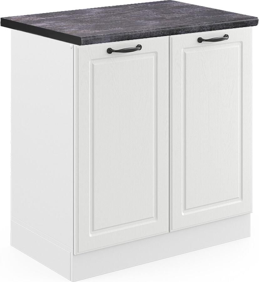 Vicco R-Line Keuken Wastafelkast – 80 cm WB Antraciet Wit Landhuis WB Antraciet