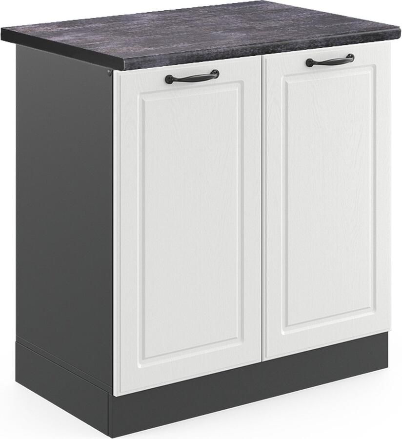 Vicco R-Line Keuken Wastafelkast – 80 cm WB Antraciet Wit Landhuis WB Antraciet
