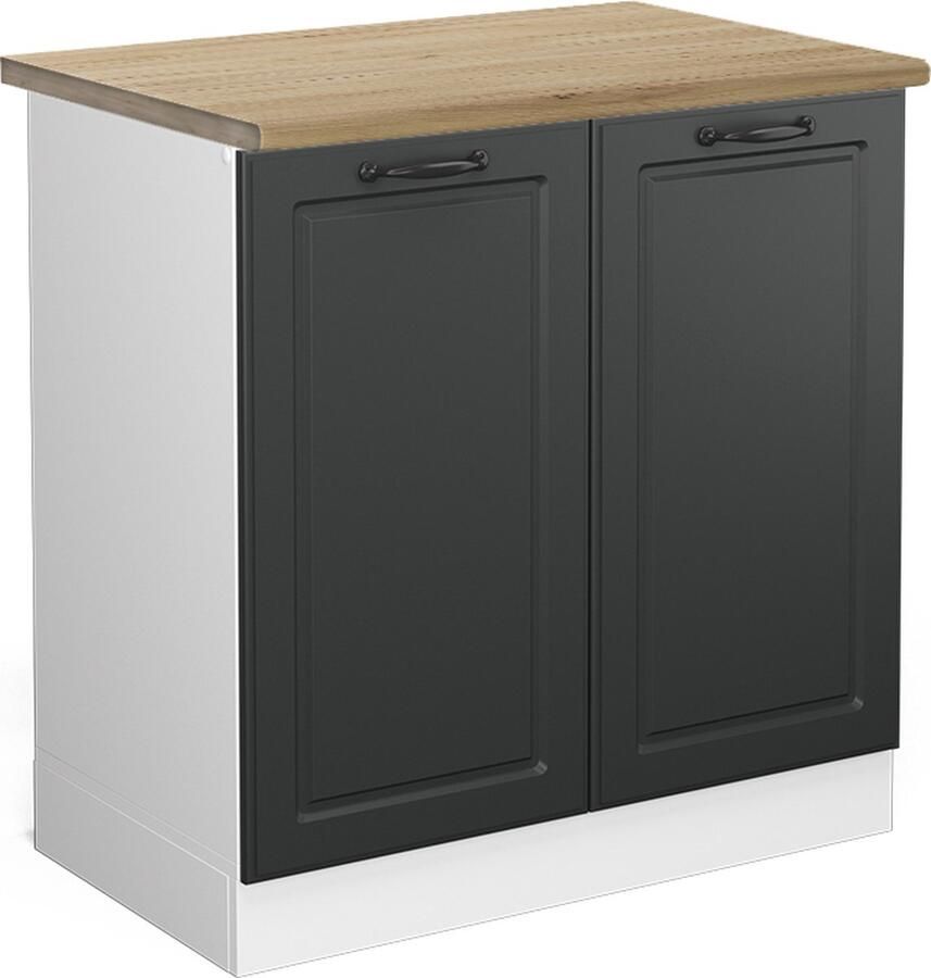 Vicco R-Line Keuken Wastafelkast – 80 cm WB Eik Antraciet landhuis WB Eik