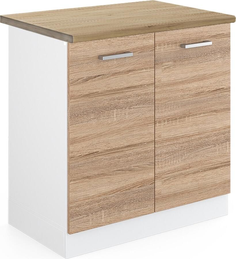 Vicco R-Line Keuken Wastafelkast – 80 cm WB Eik Sonoma WB Eik