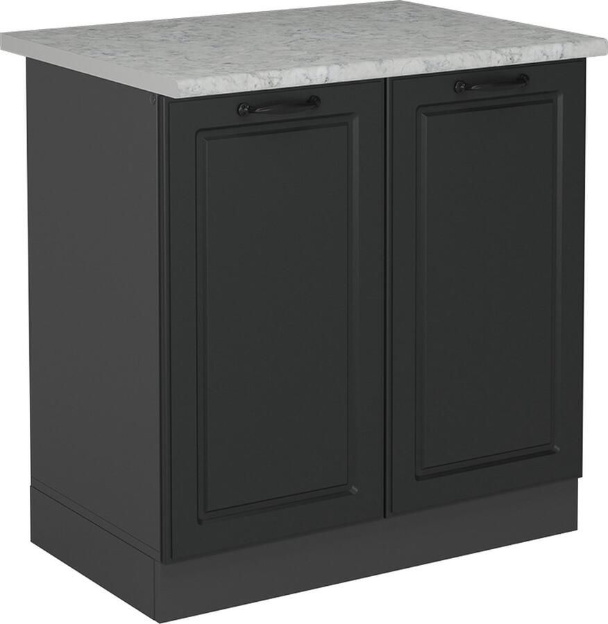 Vicco R-Line Keuken Wastafelkast – 80 cm WB Marmer Antraciet landhuis WB Marmer