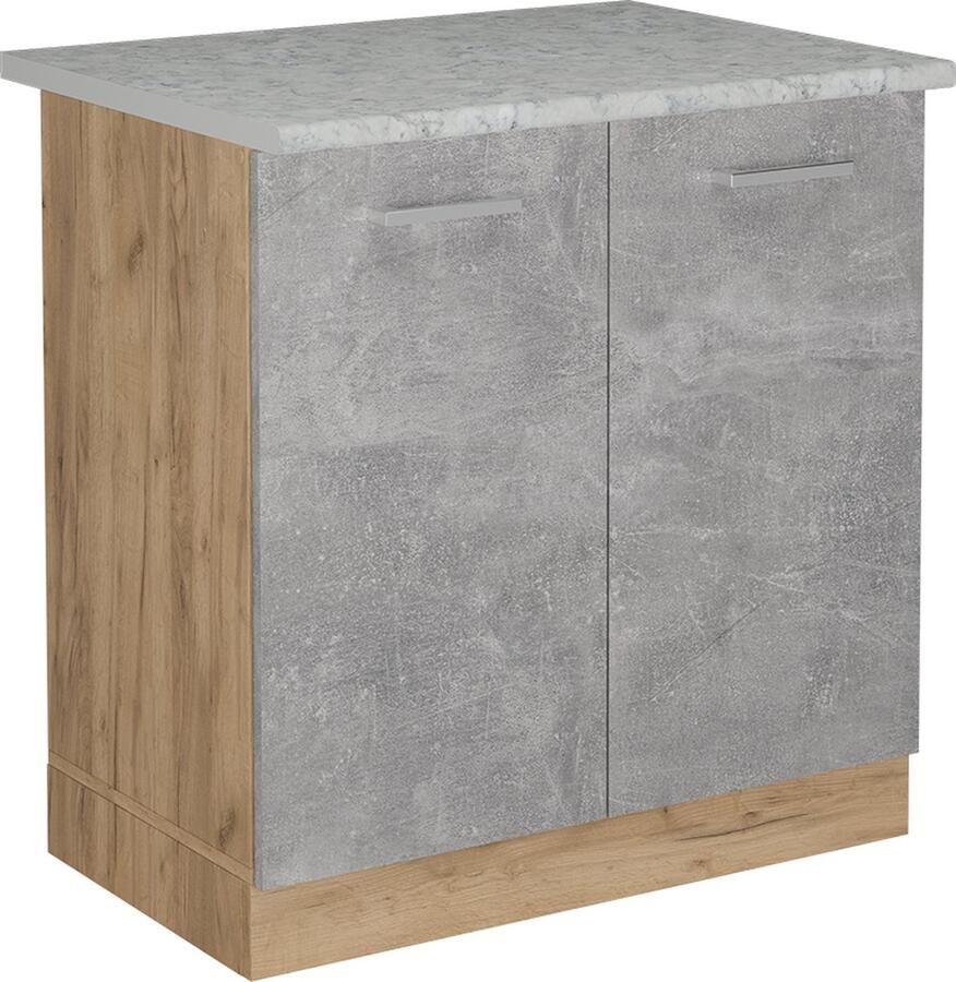 Vicco R-Line Keuken Wastafelkast – 80 cm WB Marmer Beton WB Marmer