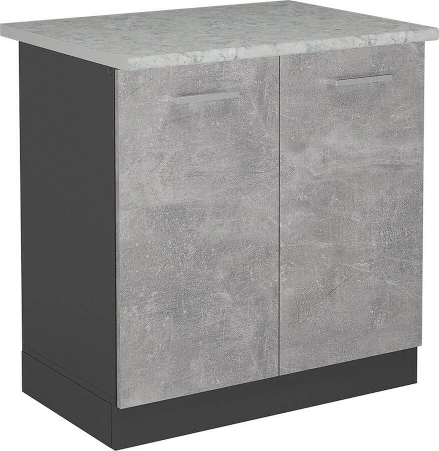 Vicco R-Line Keuken Wastafelkast – 80 cm WB Marmer Beton WB Marmer