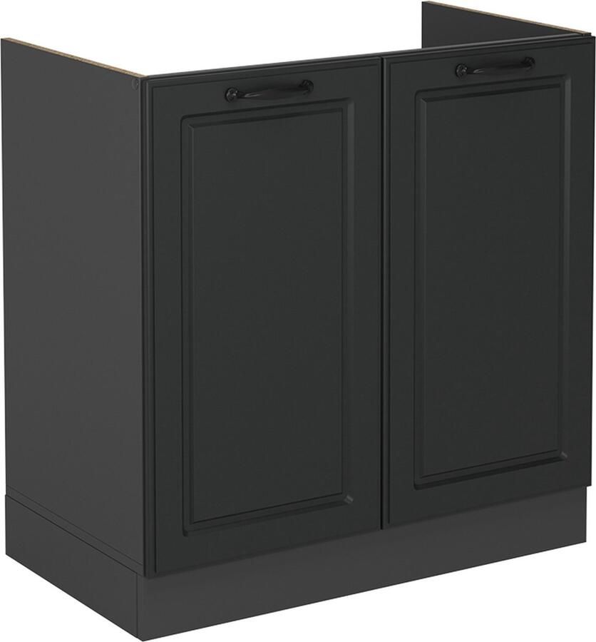 Vicco R-Line Keuken Wastafelkast – 80 cm zonder werkblad Antraciet landhuis zonder werkblad