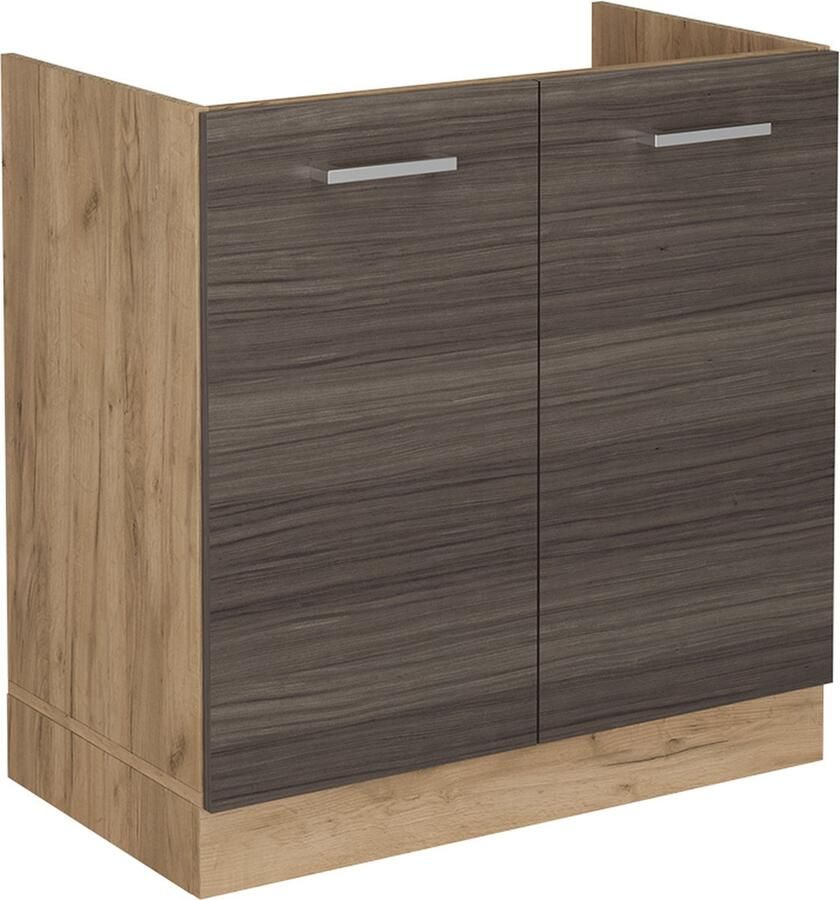 Vicco R-Line Keuken Wastafelkast – 80 cm zonder werkblad Edel grijs zonder werkblad