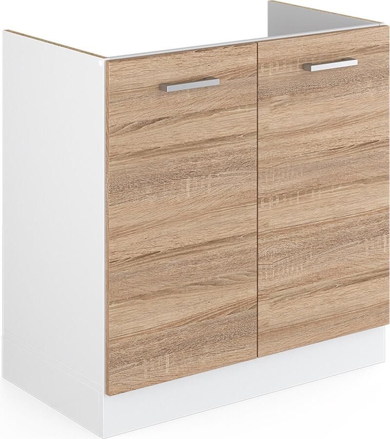 Vicco R-Line Keuken Wastafelkast – 80 cm zonder werkblad Sonoma zonder werkblad