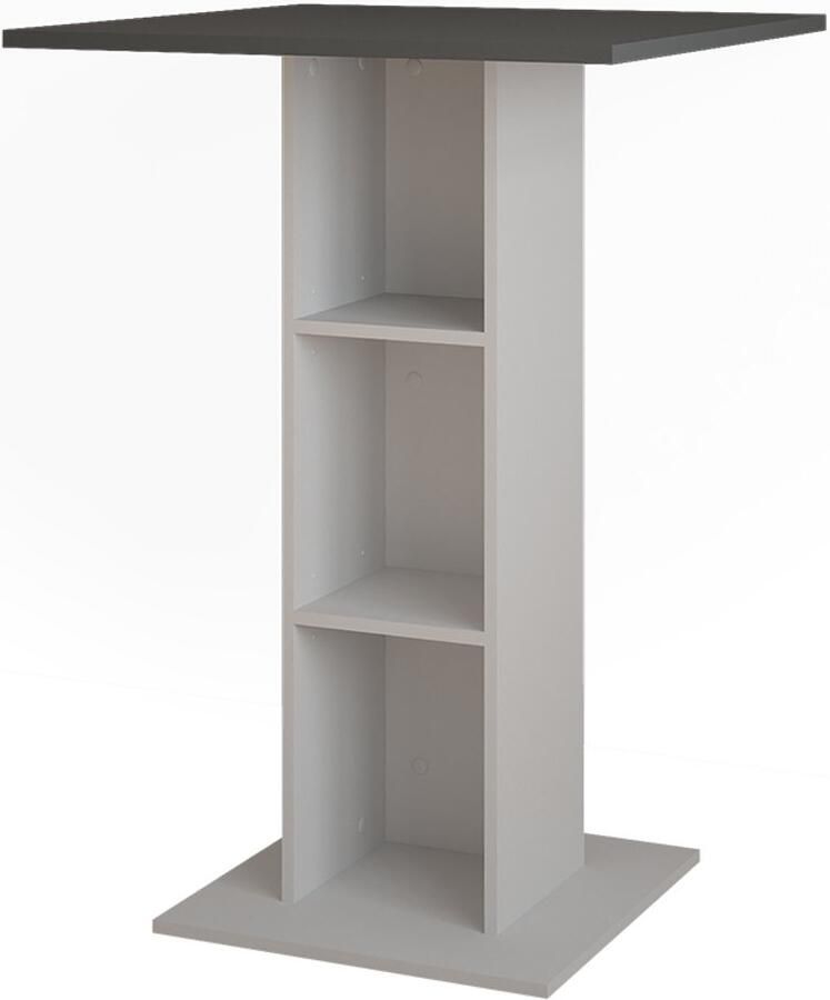 Vicco Repose Bartafel – 75 x 75 cm Antraciet wit