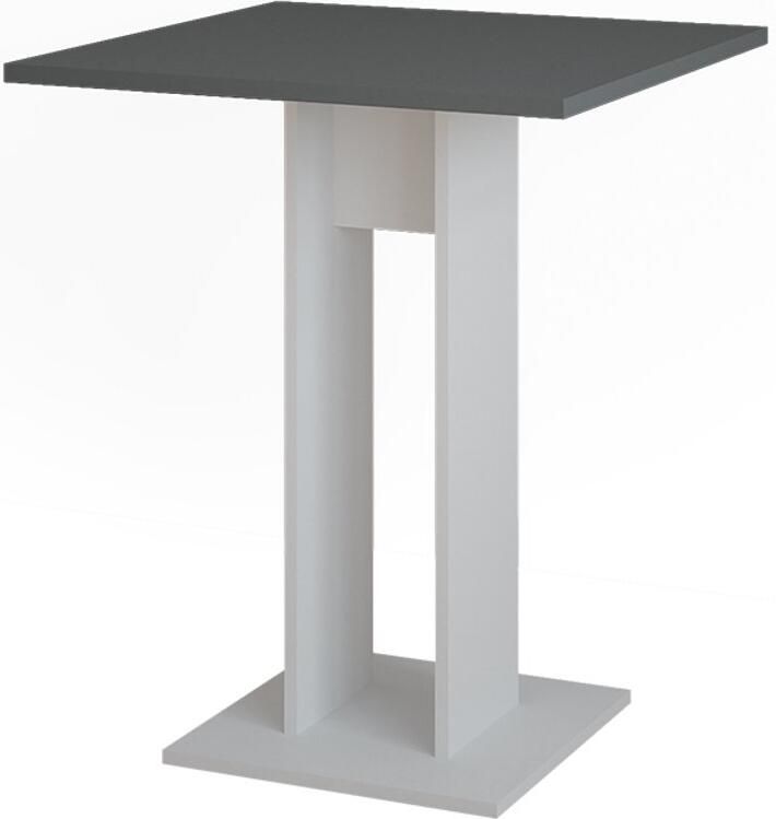 Vicco Repose Eettafel – 65 x 65 cm Wit antraciet
