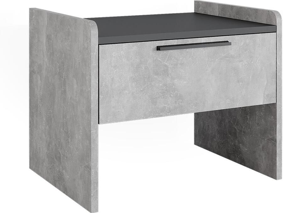 Vicco Roman Eetkamerbank – 53.5 x 41.1 cm met 1 lade Beton
