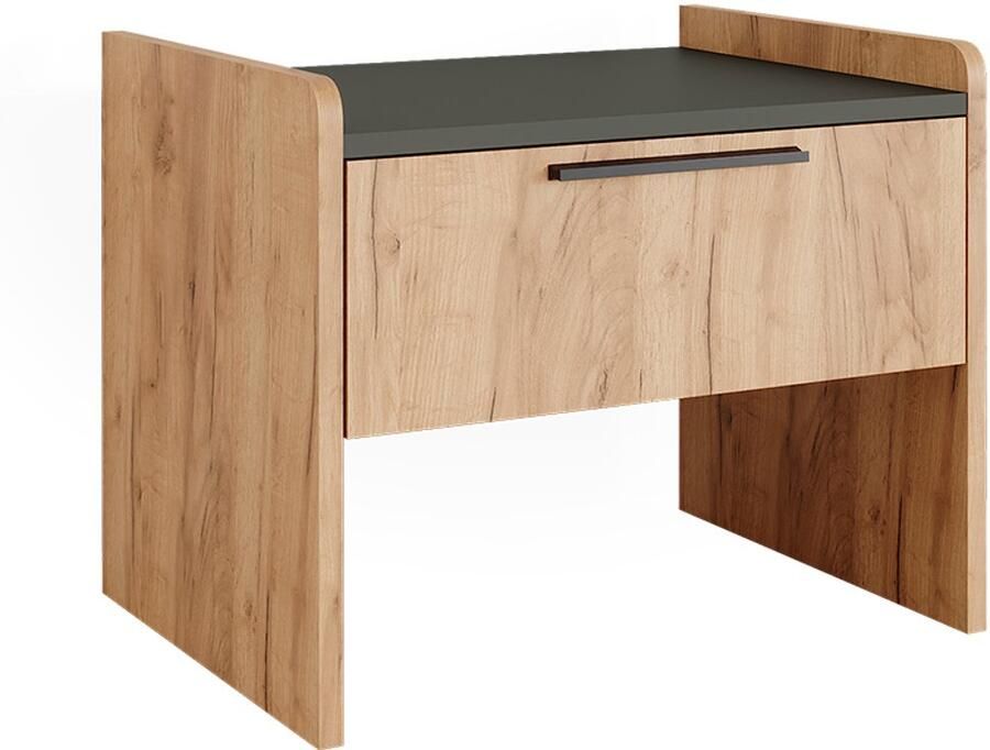 Vicco Roman Eetkamerbank – 53.5 x 41.1 cm met 1 lade Zand eik