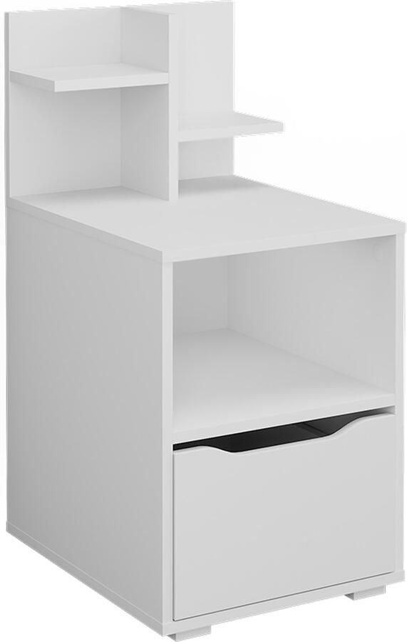 Vicco RubenNachtkastje – 40 x 82.2 cm met lade Wit met lade