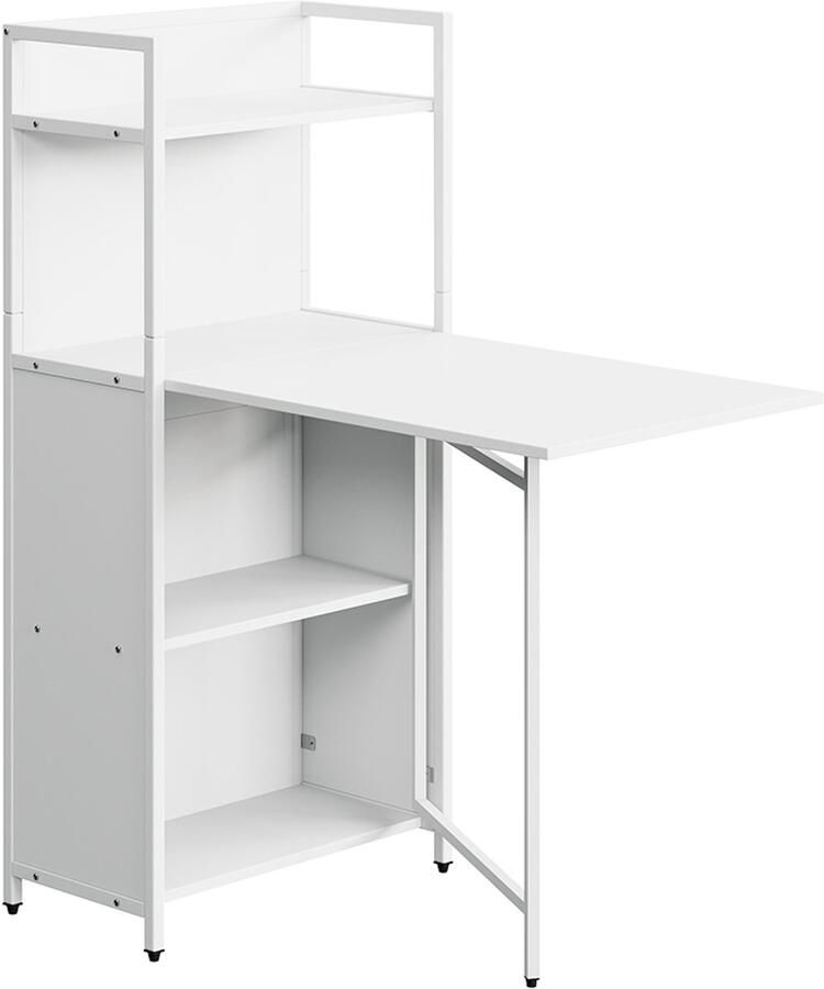 Vicco Savio Bureau – 57 x 30 cm met opklapbaar tafelblad Wit
