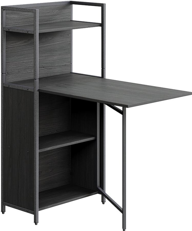 Vicco Savio Bureau – 57 x 30 cm met opklapbaar tafelblad Zwart