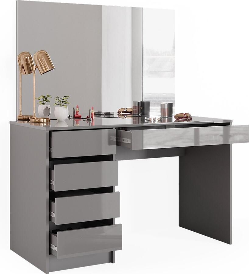 Vicco Sherry Kaptafel – 120 cm Grijs