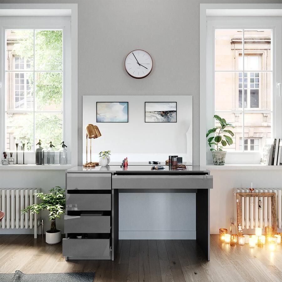Vicco Sherry Kaptafel – 120 cm Grijs - Foto 2