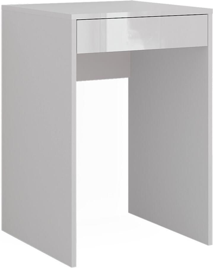 Vicco Sherry Kaptafel – 51.4 cm Wit wit hoogglans