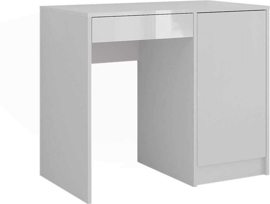 Vicco Sherry Kaptafel – 89.8 cm Wit wit hoogglans