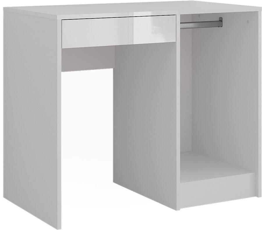 Vicco Sherry Kaptafel – 89.8 cm Wit wit hoogglans